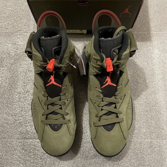 Jordan Shoes Size 9 Jordan 6 Retro X Travis Scott Mid Olive Poshmark